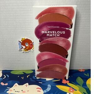 bareMinerals MARVELOUS MATCH 10 piece mini collection Moxie Lipstick / Lipgloss